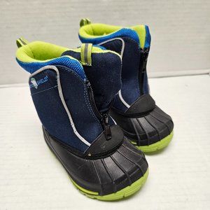 Boys Artic Shield Vell_ Crooo closure 6 USA 22 EUR Black Blue w Green Boots